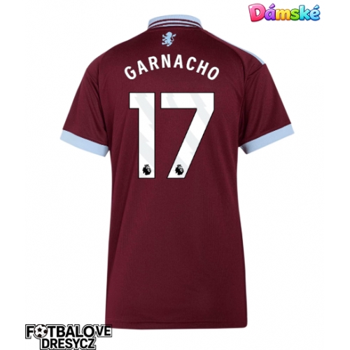 Aston Villa Alejandro Garnacho #17 Dámské Domácí Dres 2026-27 Krátký Rukáv Aston Villa Alejandro Garnacho #17 Dámské Domácí Dres 2026-27 Krátký Rukáv
